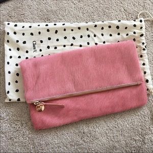 NEW Clare V Calf Foldover Clutch